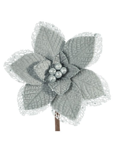 KWIAT ŚWIĄTECZNY 57A 16 CM STALOWY