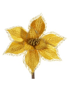KWIAT ŚWIĄTECZNY 62B 20 CM ZŁOTY