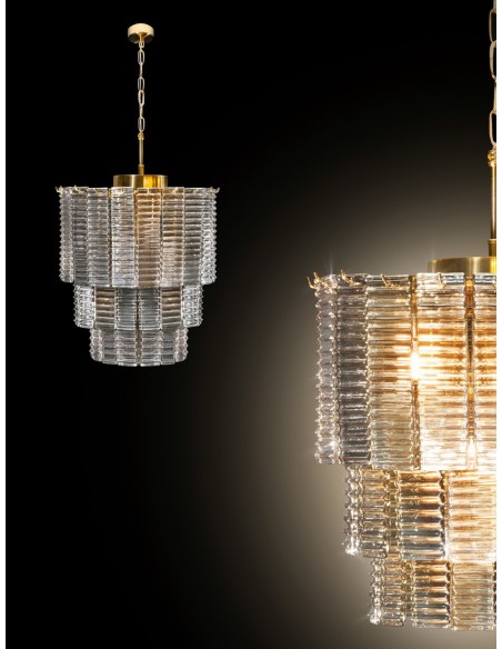 LAMPA DALIA (04) FI 42 X 50 CM ZŁOTY