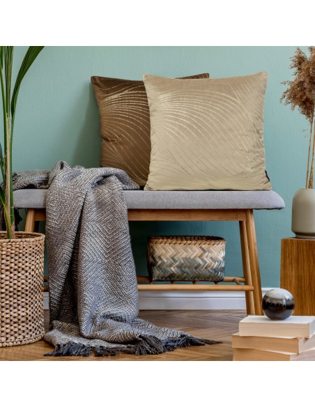 POSZEWKA BLINK 18 45 X 45 CM CIEMNOMIĘTOWY