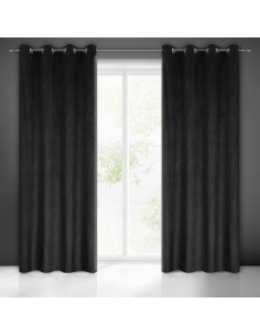 ZASŁONA GOTOWA LILI 140 X 250 CM CZARNY