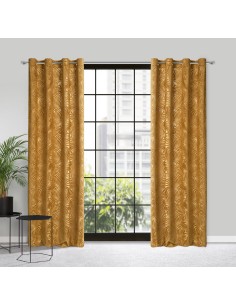 ZASŁONA GOTOWA LIVIA 140 X 250 CM ZŁOCISTY 2