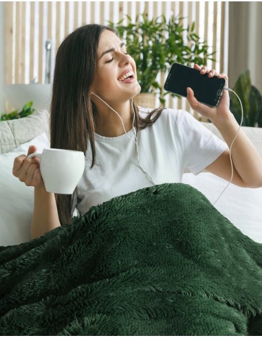 KOC D91 TIFFANY 150 X 200 CM CIEMNOZIELONY