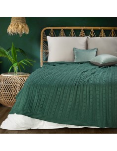 KOC AKRYL 2 130 X 170 CM CIEMNOZIELONY