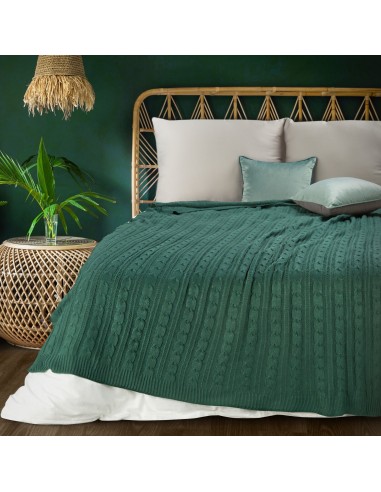 KOC AKRYL 2 130 X 170 CM CIEMNOZIELONY