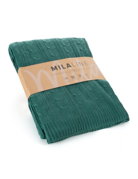 KOC AKRYL 2 130 X 170 CM CIEMNOZIELONY