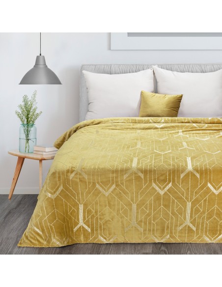 KOC GINKO4 150 X 200 CM ZŁOTY