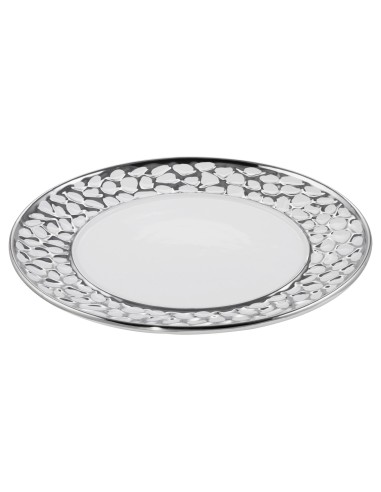 PATERA DEKORACYJNA MADLEN2 (4) FI 30 X 2 CM BIAŁY