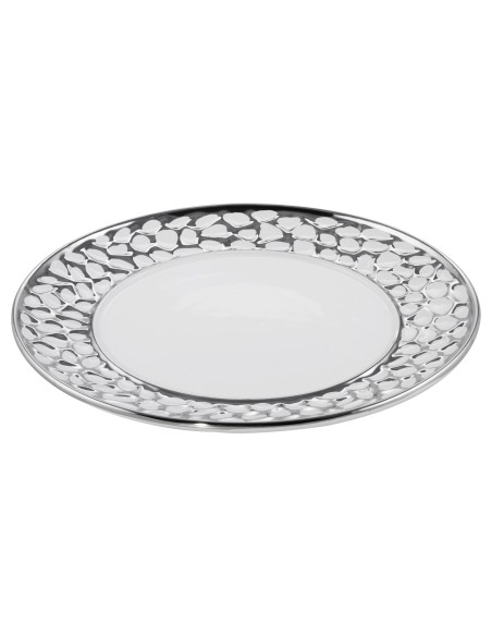 PATERA DEKORACYJNA MADLEN2 (4) FI 30 X 2 CM BIAŁY