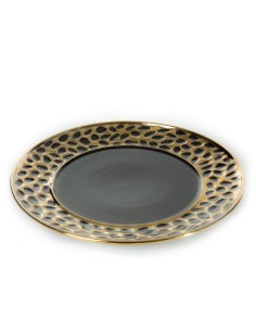 PATERA DEKORACYJNA MADLEN (4) FI 30 X 2 CM CZARNY