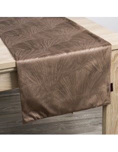 OBRUS GOJA 40 X 140 CM BRĄZOWY