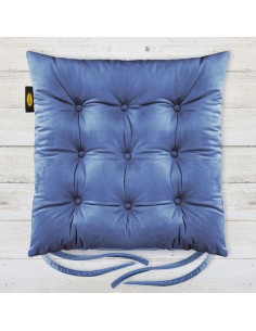 PODUSZKA NA KRZESŁO "VELVET" 40 X 40 X 6 CM CHABROWY