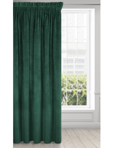 ZASŁONA GOTOWA VILLA NA TAŚMIE 140 X 300 CM CIEMNOZIELONY 2