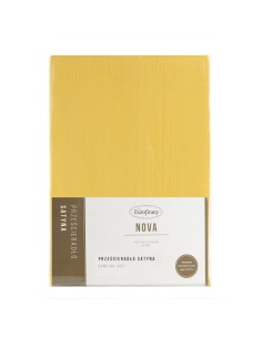 PRZEŚCIERADŁO NOVA 180 X 210 CM MUSZTARDOWY 2