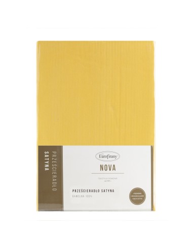 PRZEŚCIERADŁO NOVA 180 X 210 CM MUSZTARDOWY