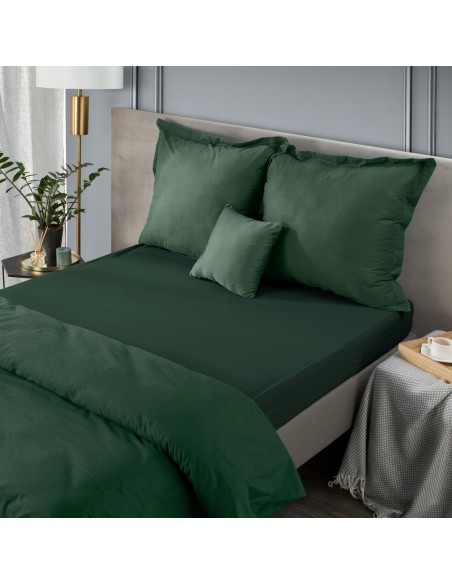 PRZEŚCIERADŁO NOVA 180 X 210 CM CIEMNOZIELONY