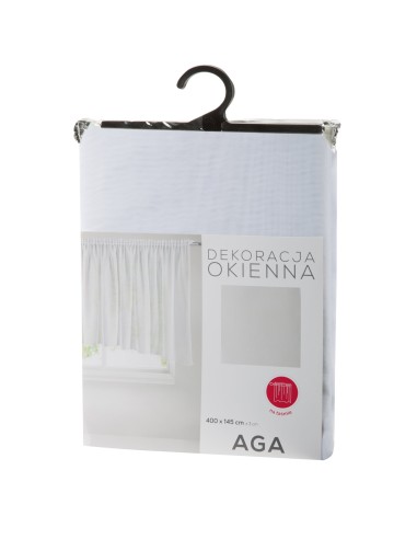 FIRANA GOTOWA AGA-3 400 X 145 CM BIAŁY