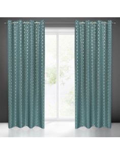 ZASŁONA GOTOWA CUBE 140 X 250 CM CIEMNOTURKUSOWY
