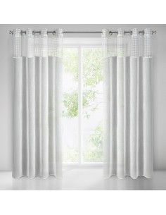 FIRANA GOTOWA GRACE 135 X 250 CM BIAŁY