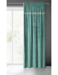 ZASŁONA GOTOWA JOVITA NA TAŚMIE 140 X 270 CM ZIELONY 2