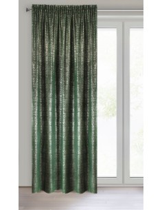 ZASŁONA GOTOWA D91 CYPR NA TAŚMIE 140 X 270 CM ZIELONY 2