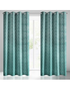 ZASŁONA GOTOWA MANDI 135 X 250 CM TURKUSOWY