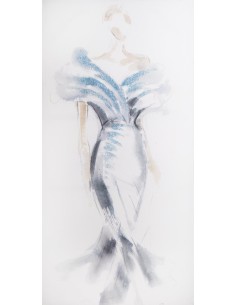 OBRAZ 334 60 X 120 CM BIAŁY