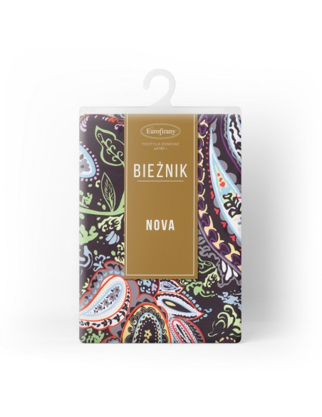 OBRUS ADINA 35 X 180 CM CZARNY