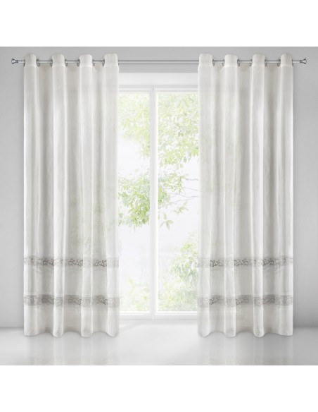 FIRANA GOTOWA ANNE 140 X 270 CM BIAŁY