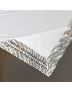 OBRUS DEKORACYJNY 80 X 80 CM BIAŁY