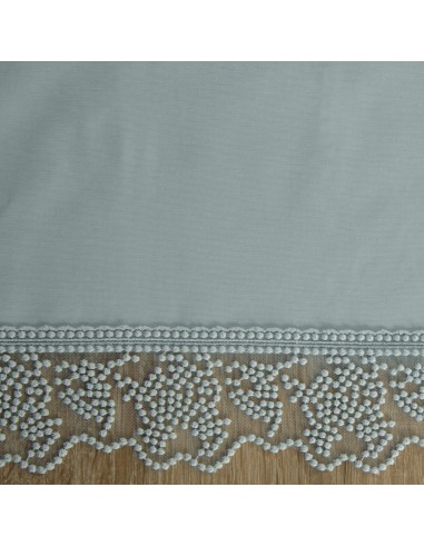 OBRUS DEKORACYJNY 150 X 300 CM SREBRNY