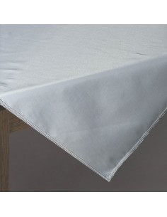 OBRUS DEKORACYJNY 80 X 80 CM POPIELATY