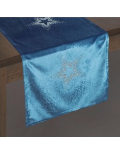 OBRUS ILONA 40 X 140 CM GRANATOWY 2