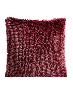 POSZEWKA SHAGGY 1 40 X 40 CM CIEMNOBORDOWY