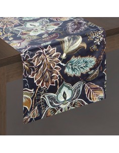 OBRUS GRACIA 33 X 140 CM GRANATOWY