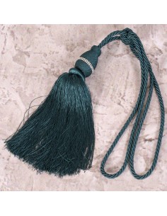 SZNUR DEKORACYJNY ANITA 75 CM CIEMNOTURKUSOWY