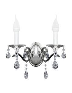 LAMPA LORETA (02) 34 X 20 X 32 CM SREBRNY