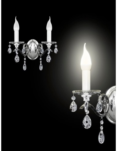 LAMPA LORETA (02) 34 X 20 X 32 CM SREBRNY