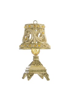OZDOBA ŚWIĄTECZNA LAMP 1 9 CM ZŁOTY