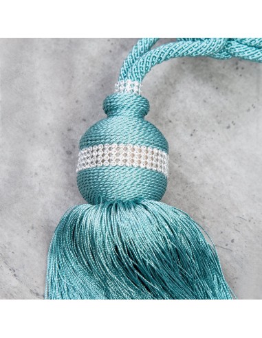SZNUR DEKORACYJNY TRACY 63 CM JASNOTURKUSOWY