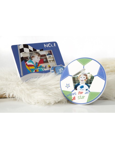 DREWNIANA RAMKA DEKORACYJNA ALEX (05) 22 X 1 X 17 CM NIEBIESKI