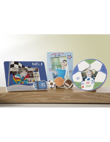 DREWNIANA RAMKA DEKORACYJNA ALEX (05) 22 X 1 X 17 CM NIEBIESKI