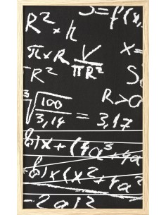 OBRAZ MATH (1) 33 X 1 X 55 CM CZARNY