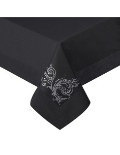 OBRUS DEKORACYJNY 160 X 300 CM CZARNY 2