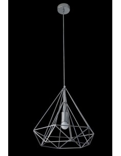 LAMPA WIRE (03) FI 36 X 62 CM SREBRNY