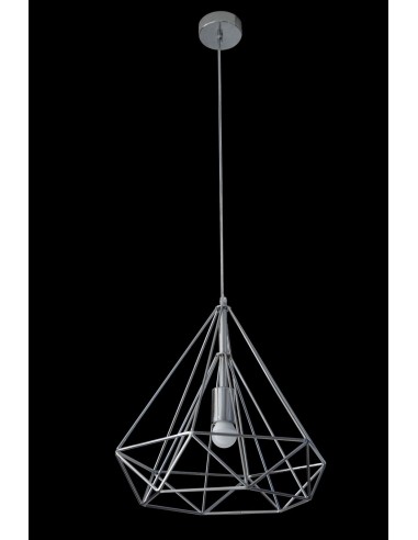 LAMPA WIRE (03) FI 36 X 62 CM SREBRNY