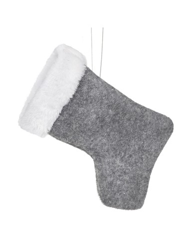 OZDOBA ŚWIĄTECZNA PLUSH 15 CM STALOWY