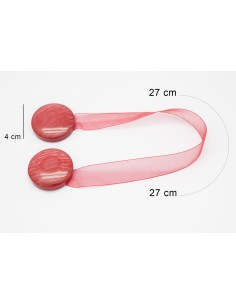 UPINACZ DEKORACYJNY Z MAGNESEM 27 CM CZERWONY