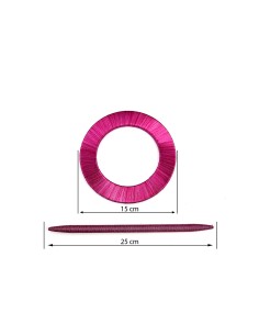 UPINACZ DEKORACYJNY 015 FI 15 CM AMARANTOWY