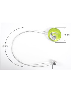 UPINACZ DEKORACYJNY Z MAGNESEM 48 CM ZIELONY